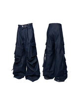 RELABEL 24AW Bug-Owned Form Bamboo Wash Contour Pleated Flared Jeans