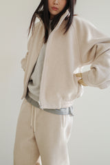 Wool zipup jumper, Cream