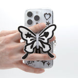 SUN CASE CLEAR PATCH BUTTERFLY BLACK