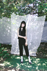 STRETCH CUT-OFF CAPRI PANTS