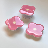 Pink Flower Grip Holder