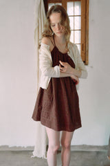 T/T Bod round knit cardigan (cream)