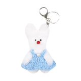 FLUFFY WHITY KEYRING