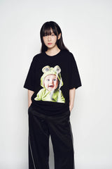 25SS ベイビーフェイスフロッグベイビースリーブTシャツ ブラック