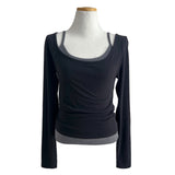 Roana Layered Camisole Long Sleeve Set