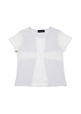 3カットスリムTシャツ ホワイト