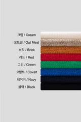 LMN Mile Cropped Oversized Fit V-neck Knitwear (8 colors)