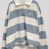 Of embroidered collar neck rugby T-shirt
