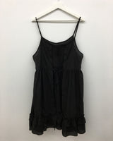 バックレスラッフルワンピース (3color)
