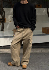 [CROP ITEM] Lams wool crop knit(4color)