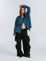 POCKET CARGO PANTS / BLACK