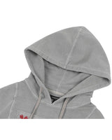 Patch Slim Hoodie _ Light Grey