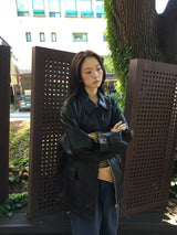 Penka Leather Field Jacket
