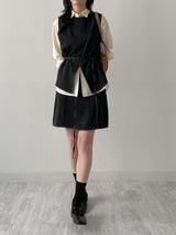 Stitch Banding Midi Skirt