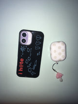 i hate glass black bumper phone case (black)