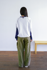 フットボールジャージースウェット - WHITE/NAVY