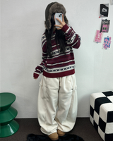 ボスサイズフリーススナップロングパンツ 🧸🩵🤍6カラー