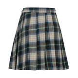 WIDE CHECKERED SKIRT