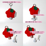 (made) tomato star light bulb keyring
