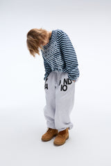 Weekend warrior typography printing long pants (Melange)_1