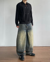 Pove Curved Denim Pants