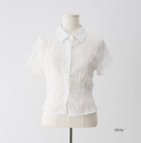 Picon See-Through Wrinkle Shirt