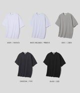 LMN ハンドクールコットンラウンドショートスリーブ (5 colors)
