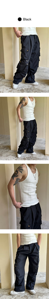 [S/S] Nylon parachute cargo pants(2color)