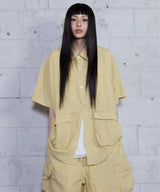 Loose Fit Utility Linen Set_Yellow