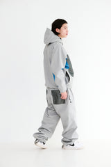 WORK 3L SUPER WIDE JOGGER PANTS CEMENT