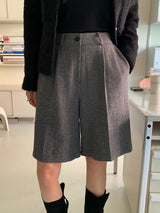 [MADE] フィディックウールヘリンボーンバミューダパンツ