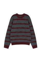 Cozy stripe brush knit