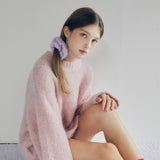 KNIT SCRUNCHIE (LIGHT VIOLET)