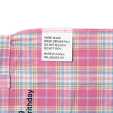 Small tote bag - Pink check