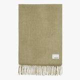 Wool Woven Scarf Solid_Olive