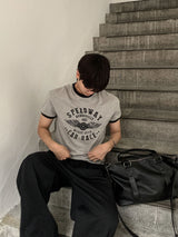 [Shoulder +3cm] WEI Muscle Fit Ringer Short Sleeve T-Shirt