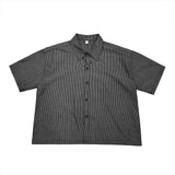 Offer Striped Crop Shirt