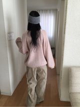 リークストライプワイドパンツ(2c)