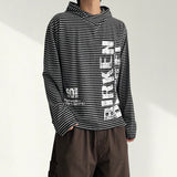 Biken Stripe Warmer Hooded Long Sleeve T-shirt (3 colors)
