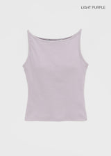 [MADE] Yeti Boat Neck Sleeveless Top (Built-in Cap)