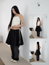 CHECK LACE PANTS (BLACK)