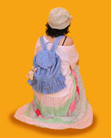 love<3 patchwork long skirt