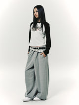 STITCH JOGGER PANTS GREY