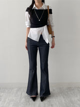 Port Off-Shoulder T-Shirt