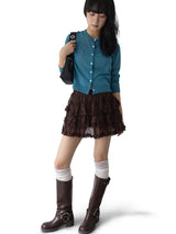 Romin Round Neck Knit Cardigan