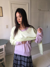 ルエルカシミアVネックニット (4color)