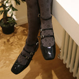 falling snow tights (gray)