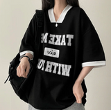 Take color matching line short sleeve