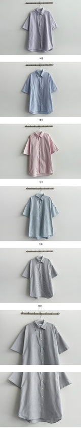 Zuch Oversized Fit Oxford Street Life Short Sleeve Shirt