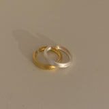 (silver925) Basic matte open ring *gold